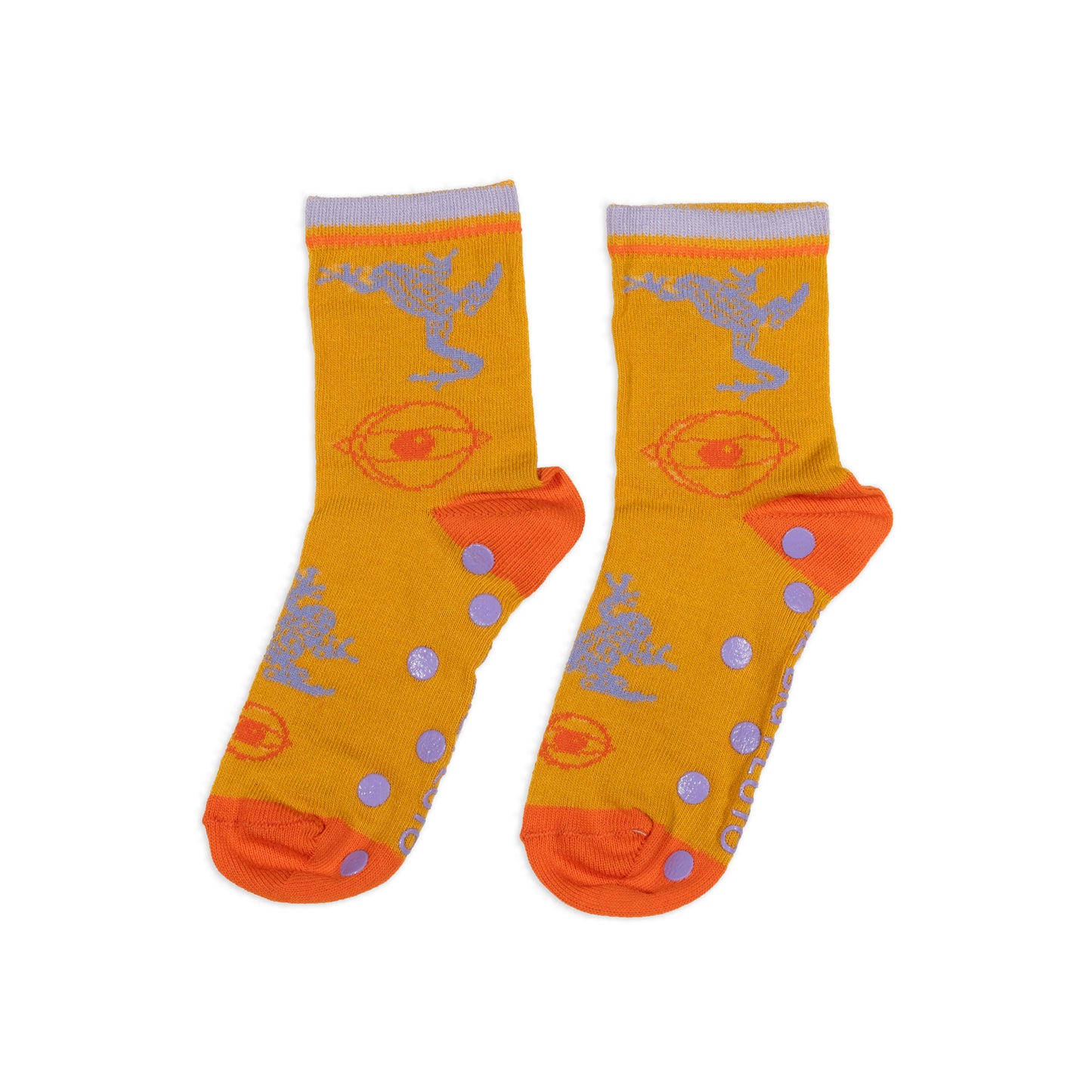 The Big Pluto Socks Orange