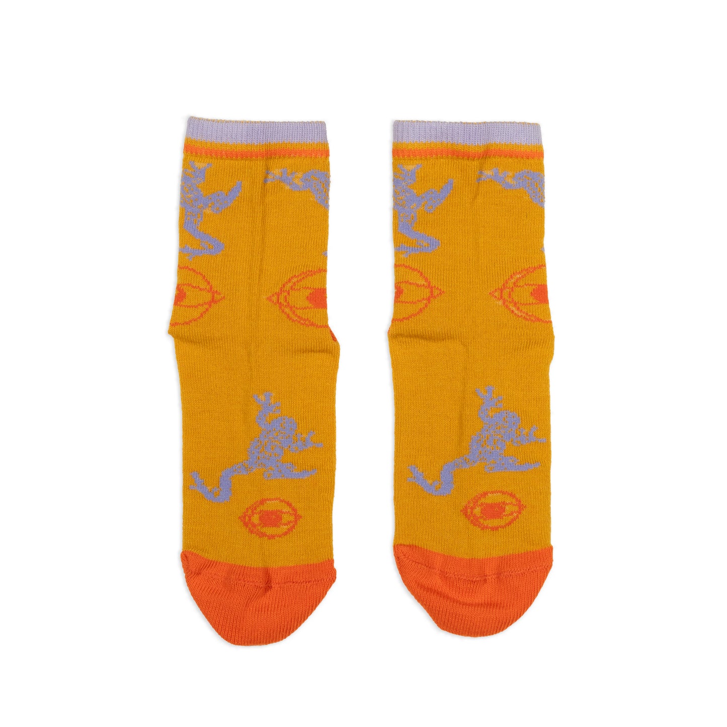 The Big Pluto Socks Orange