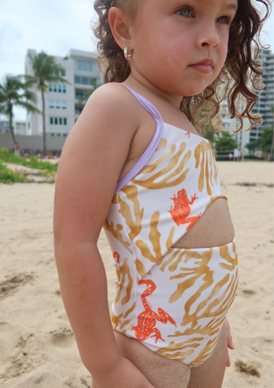 One-Piece Swimsuit with Front Cutout - Coqui
