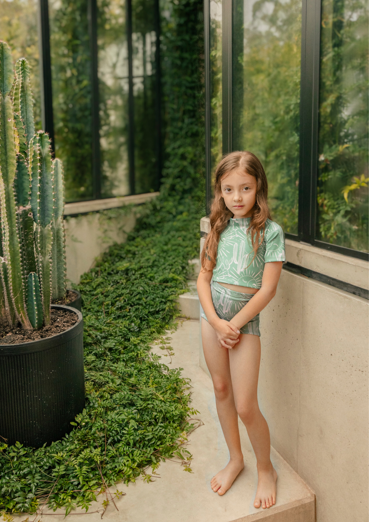 GREEN DESIERTO / RASHGUARD BATHINGSUIT