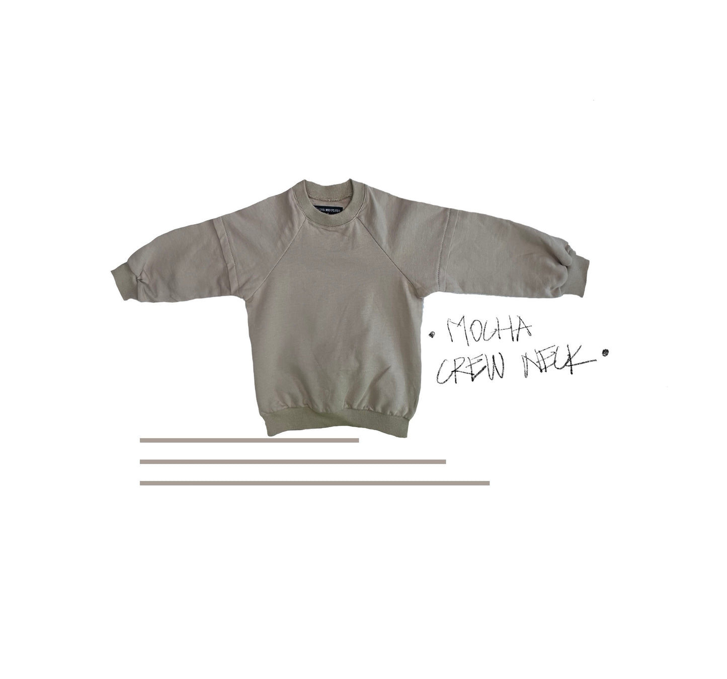 MOCHA CREW NECK SWEATER