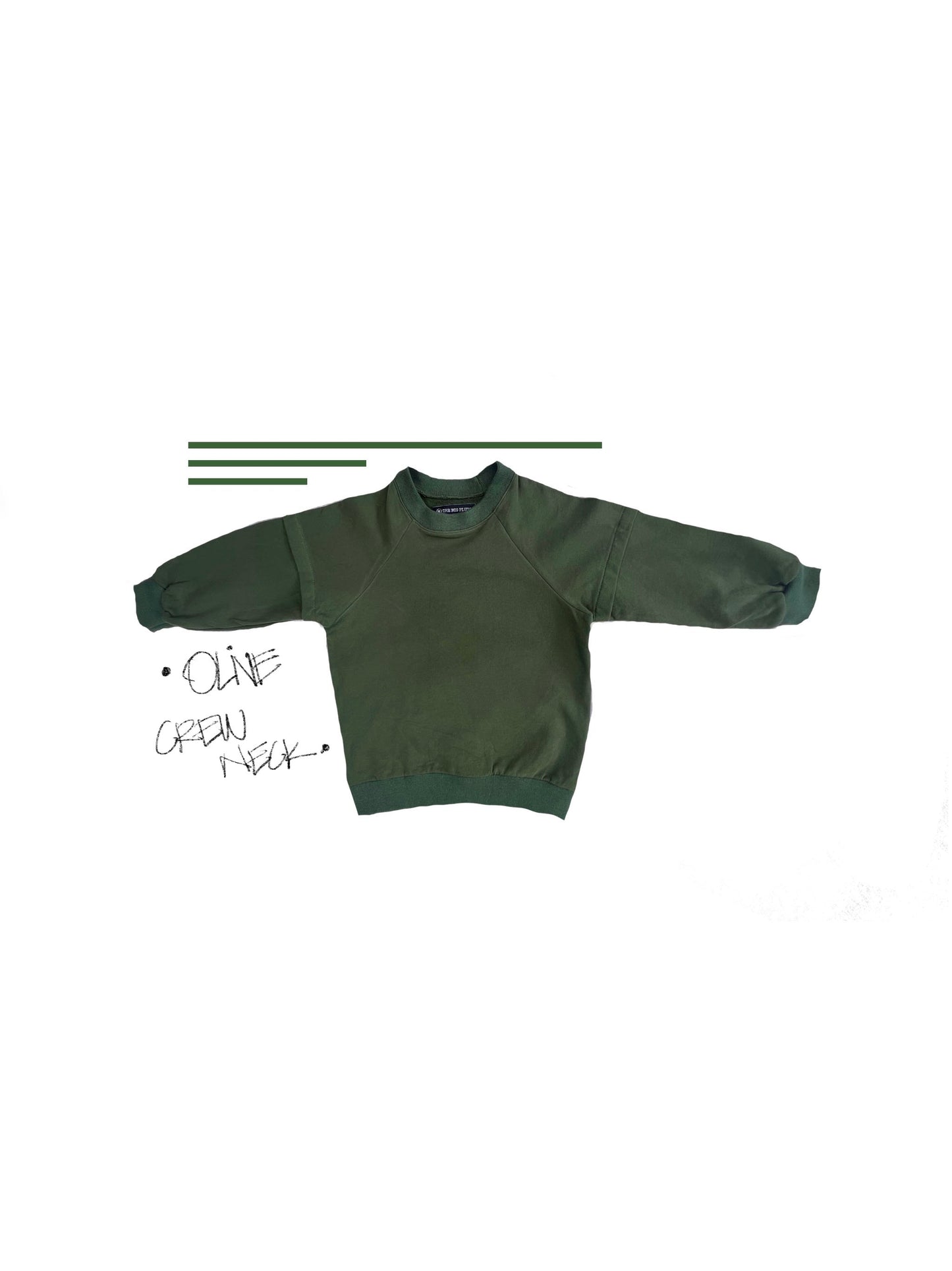 OLIVE CREW NECK SWEATER