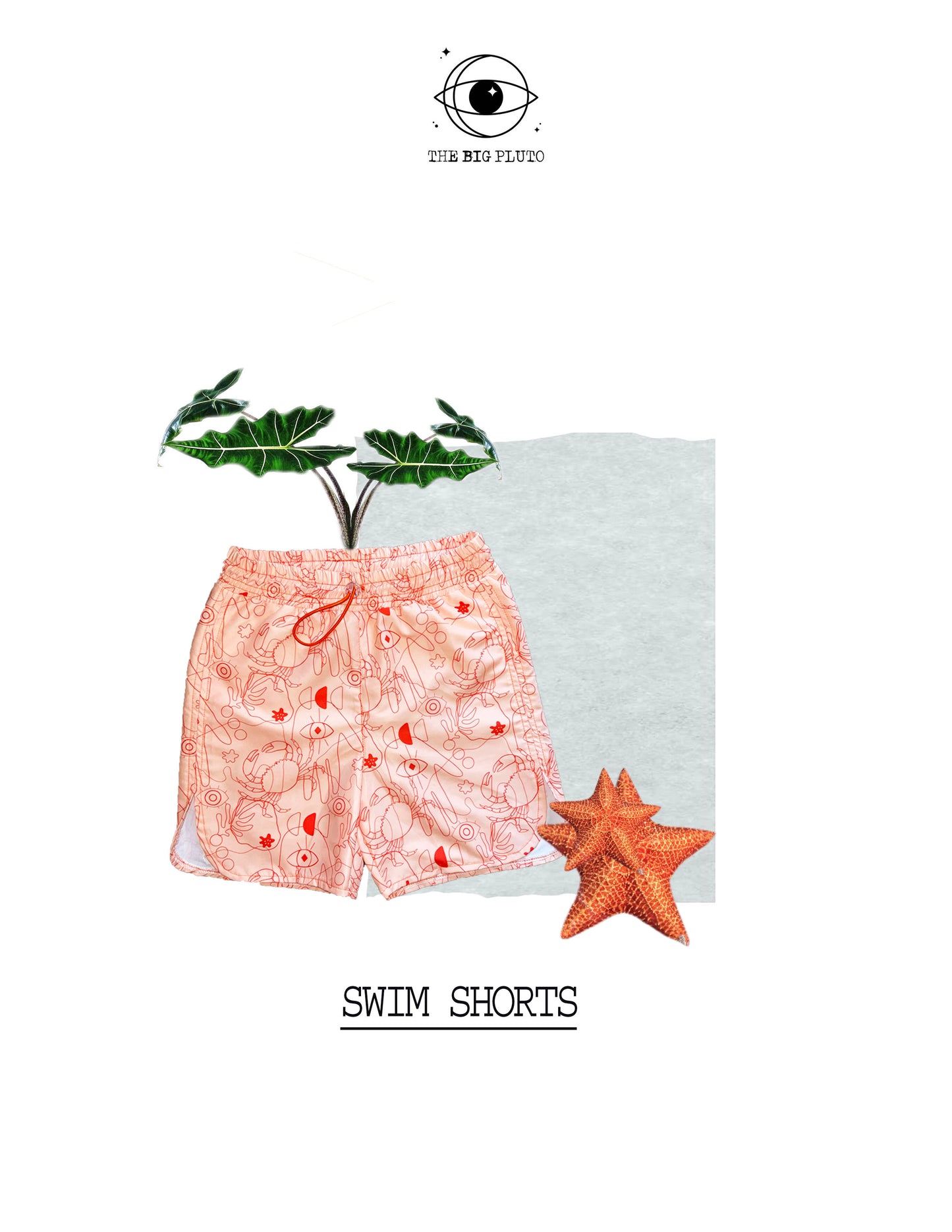 PEACH SAND / SWIM SHORTS
