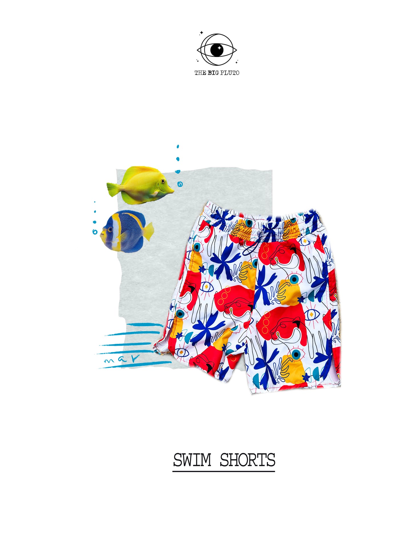 WHITE MOON / SWIM SHORTS