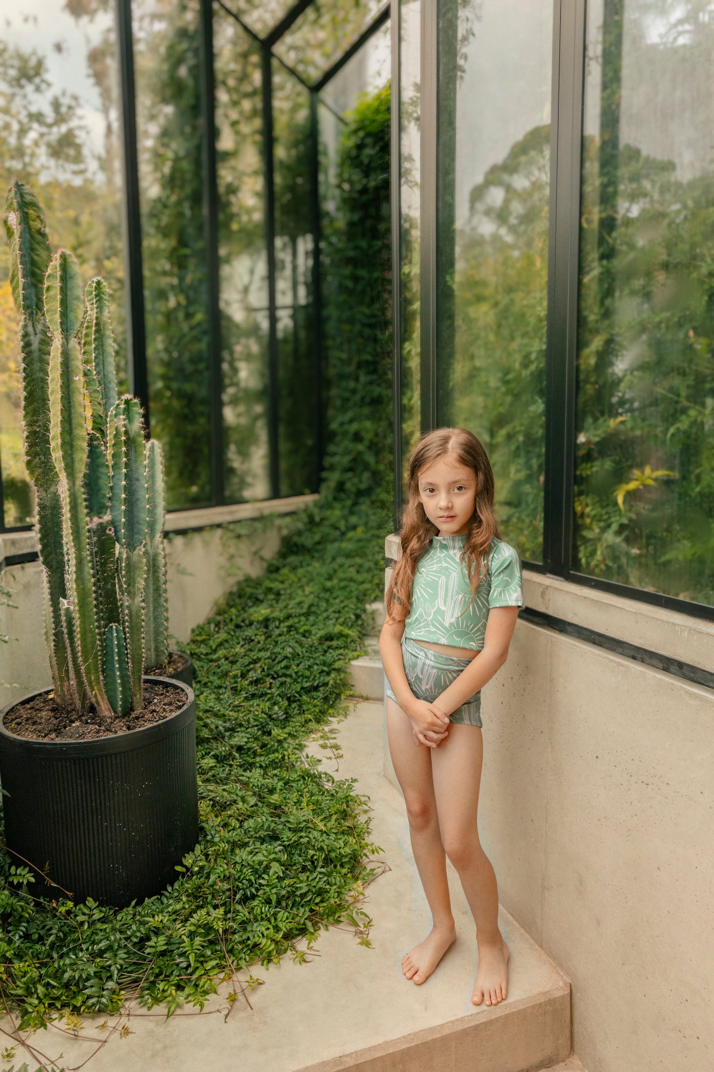 GREEN DESIERTO / RASHGUARD BATHINGSUIT