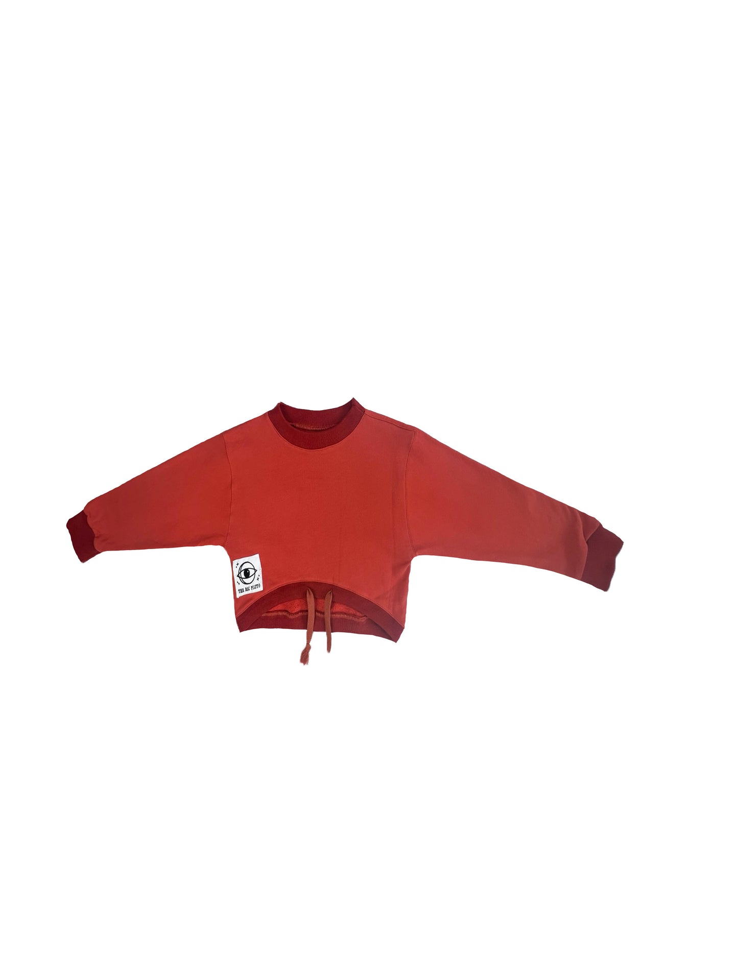 VINTAGE-WASHED TERRA CROPPED SWEATER