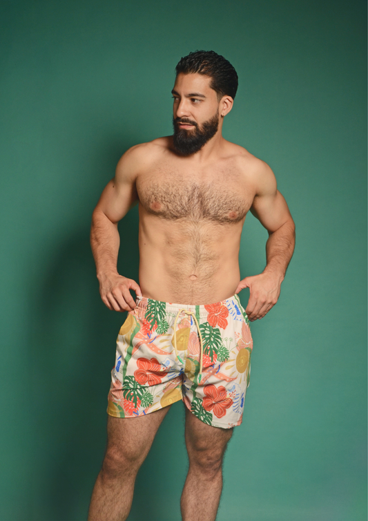 Men's Swimsuit Shorts - JUNGLE